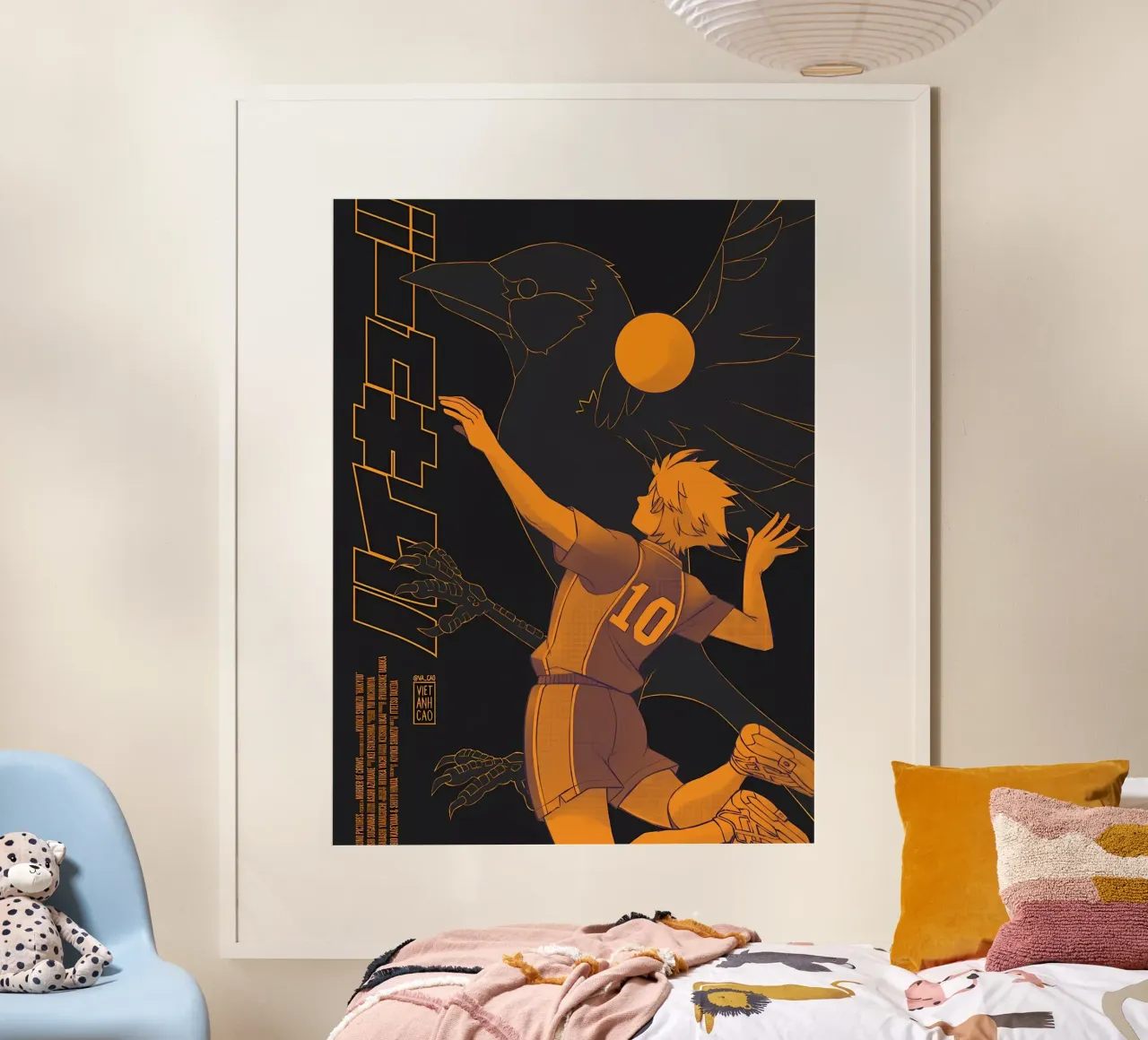 volare alto hakiyu poster con telaio in plastica da Manh beo