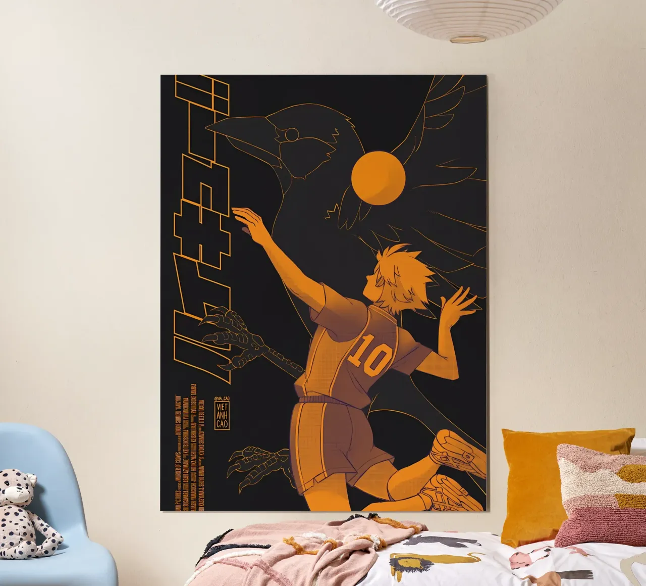 volare alto hakiyu poster con telaio in plastica da Manh beo