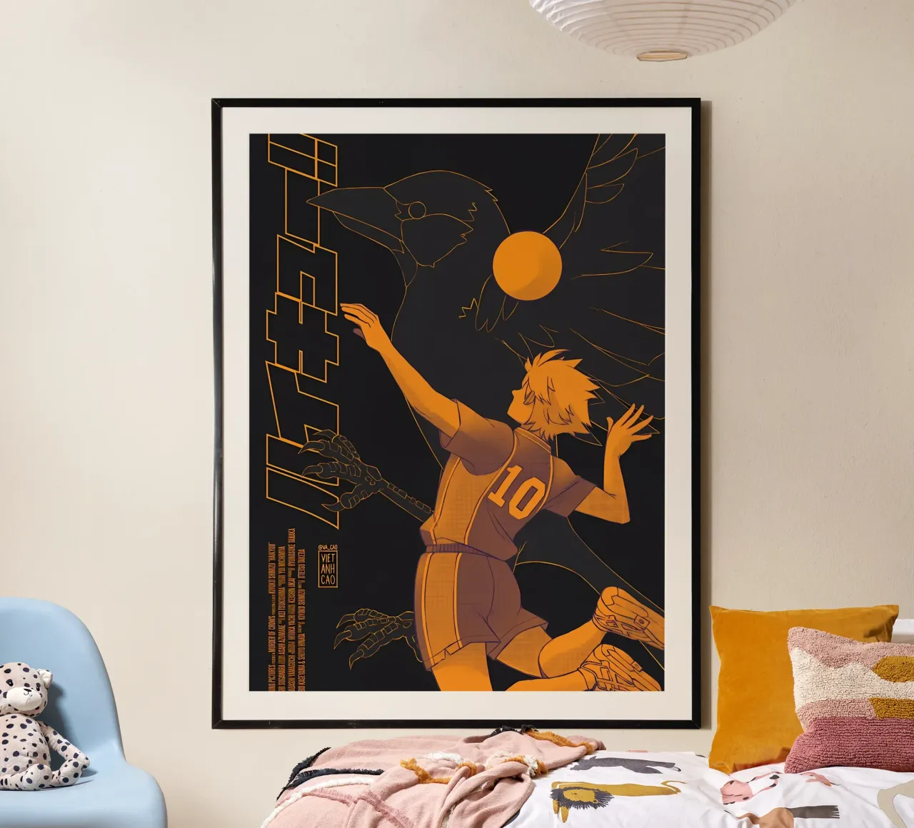 volare alto hakiyu poster con telaio in plastica da Manh beo