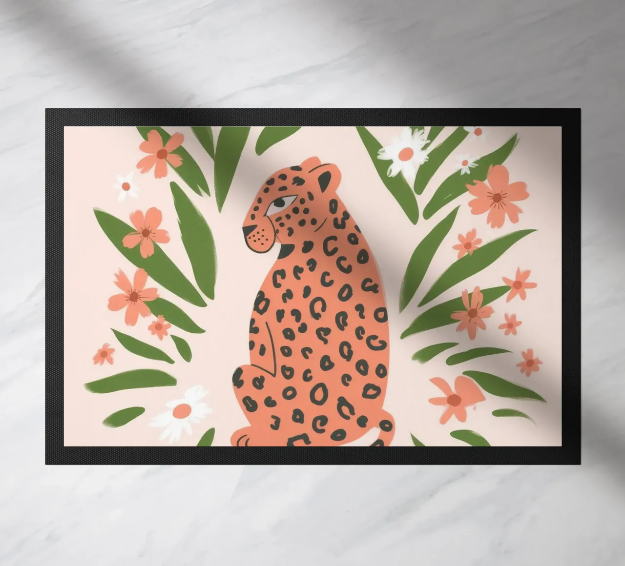 Leopardo floreale zerbino da Artie Shifa