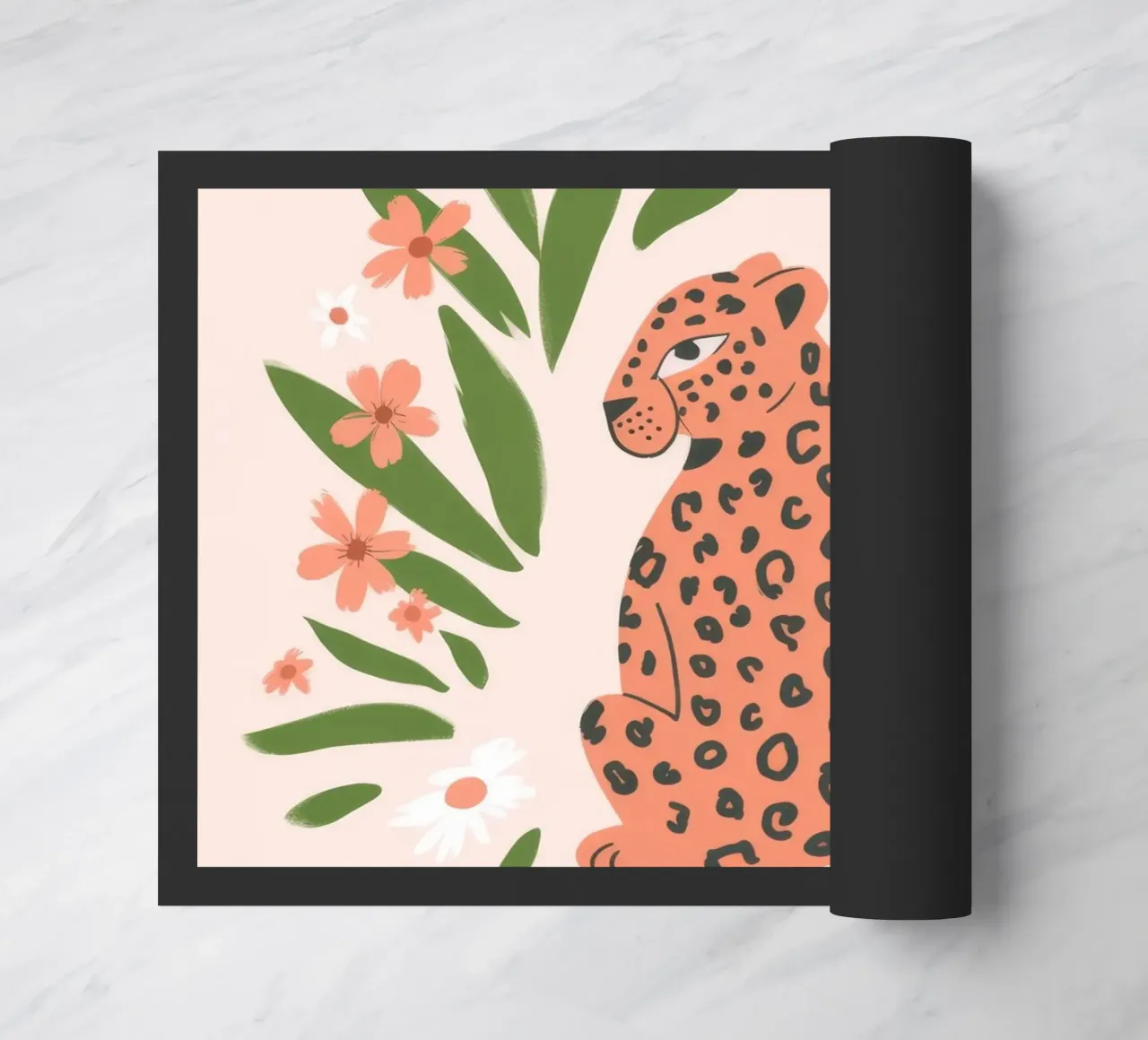 Leopardo floreale zerbino da Artie Shifa