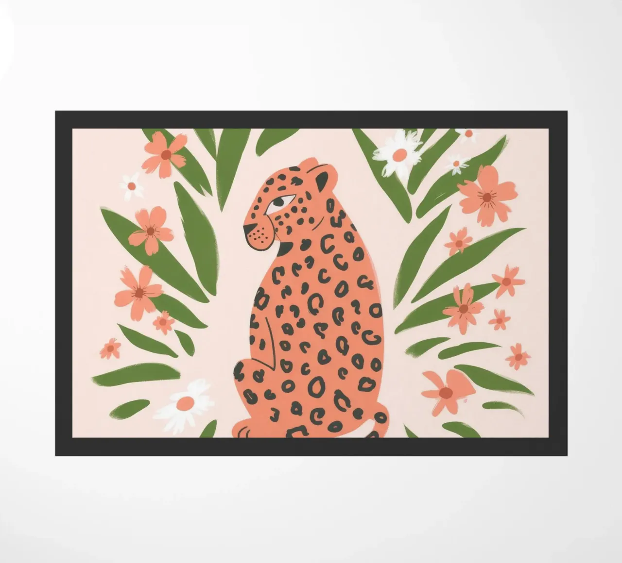 Leopardo floreale zerbino da Artie Shifa