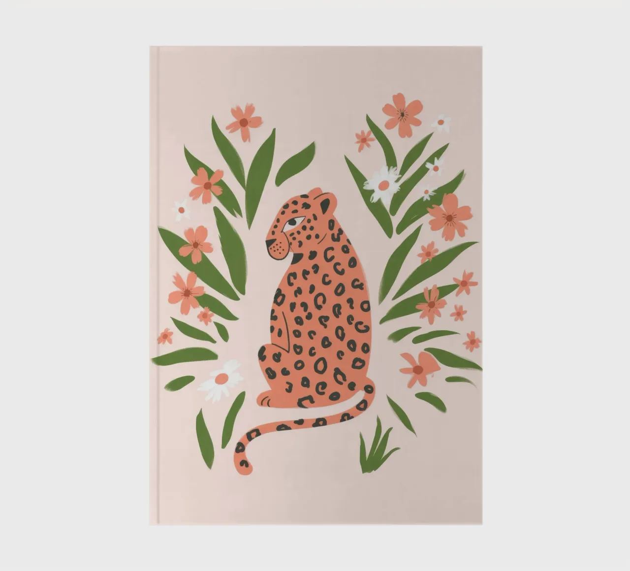 Floral Leopard notebook by Artie Shifa