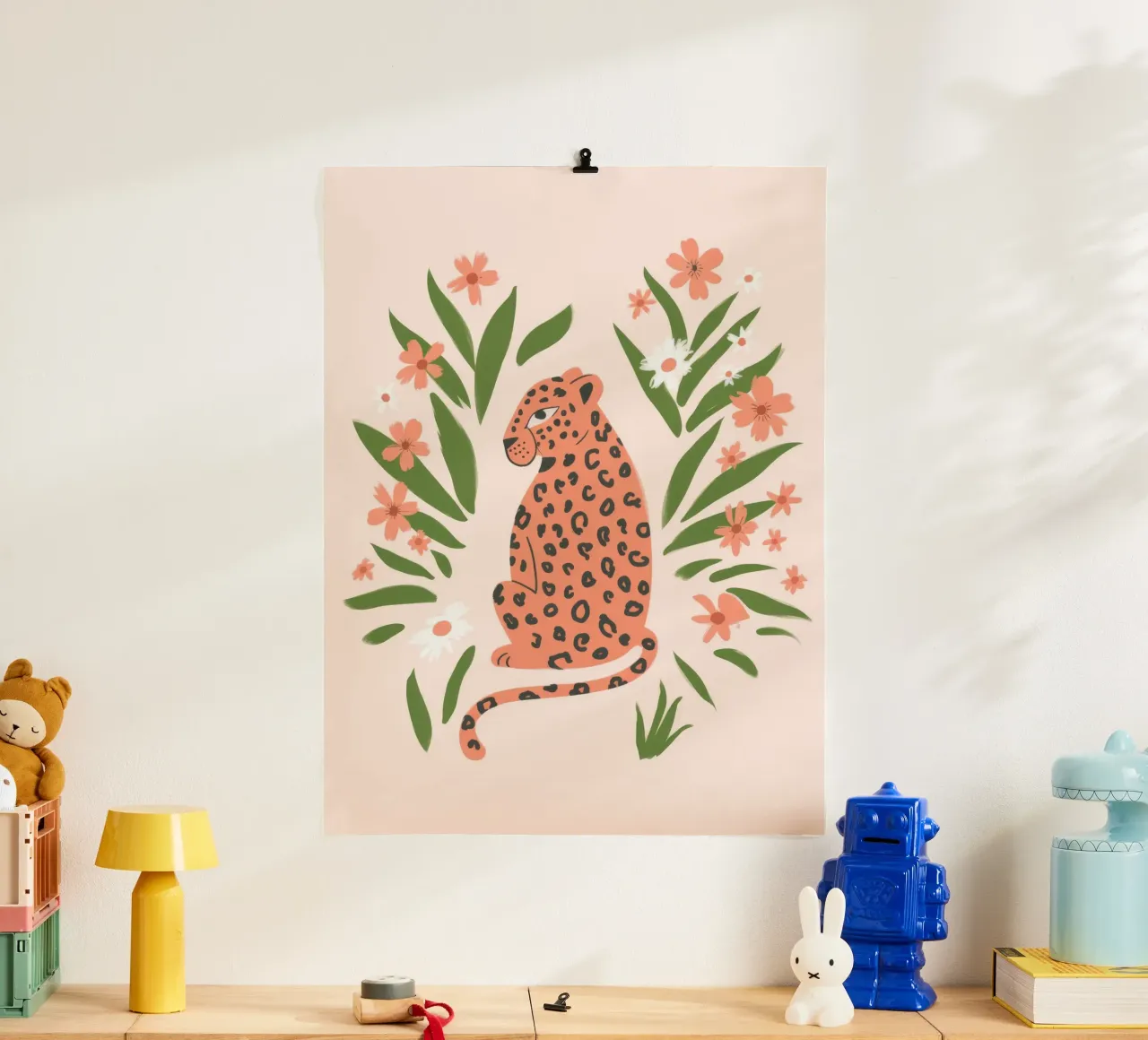Geblümter Leopard Hahnemühle von Artie Shifa