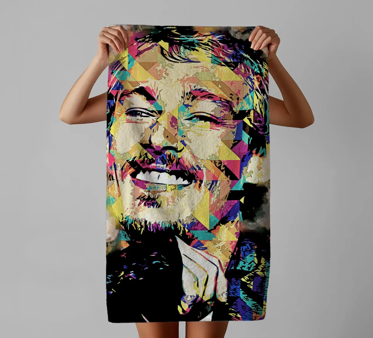 Art of Daniel Johns towel by neonartroom