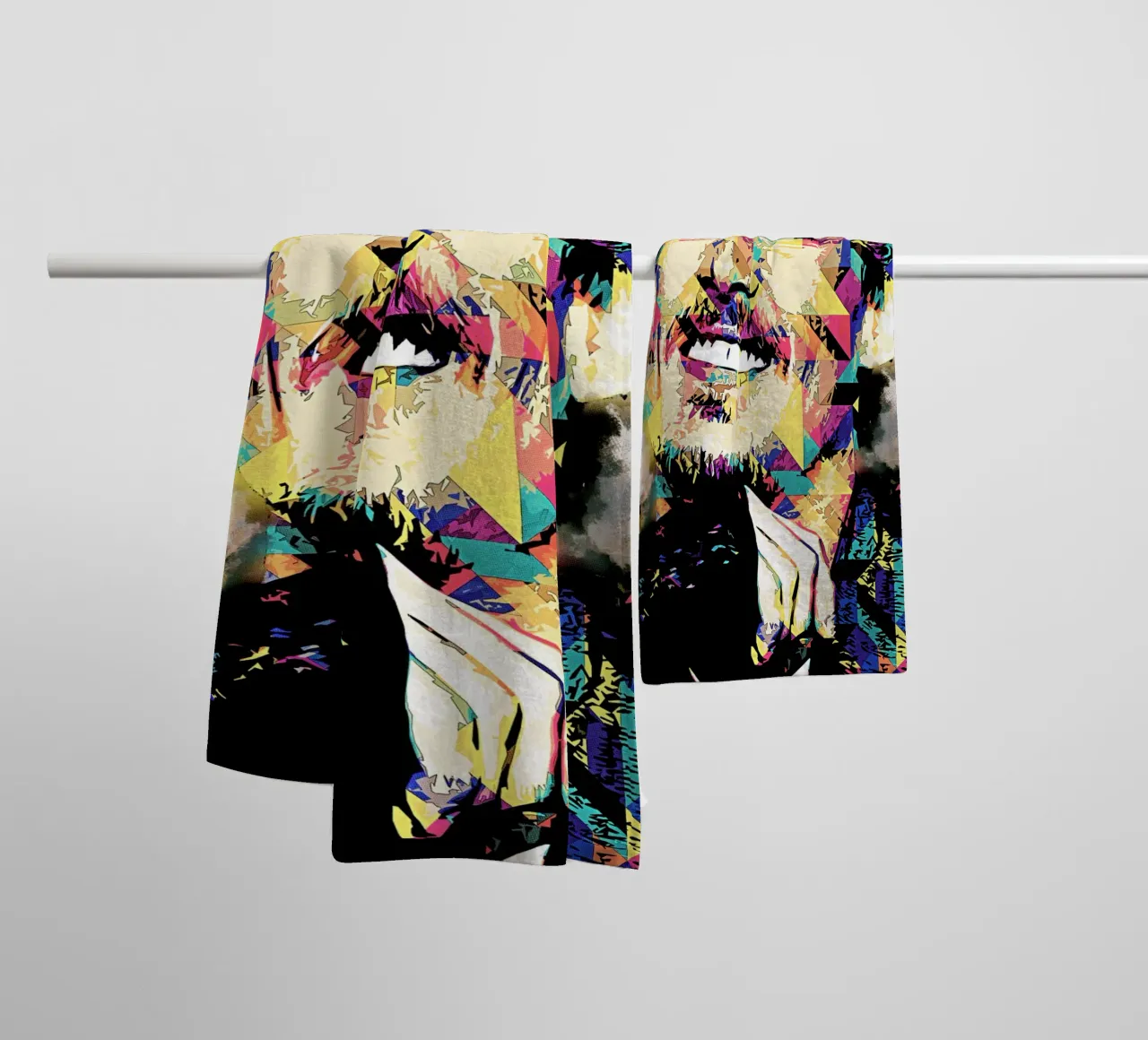 Art of Daniel Johns towel by neonartroom