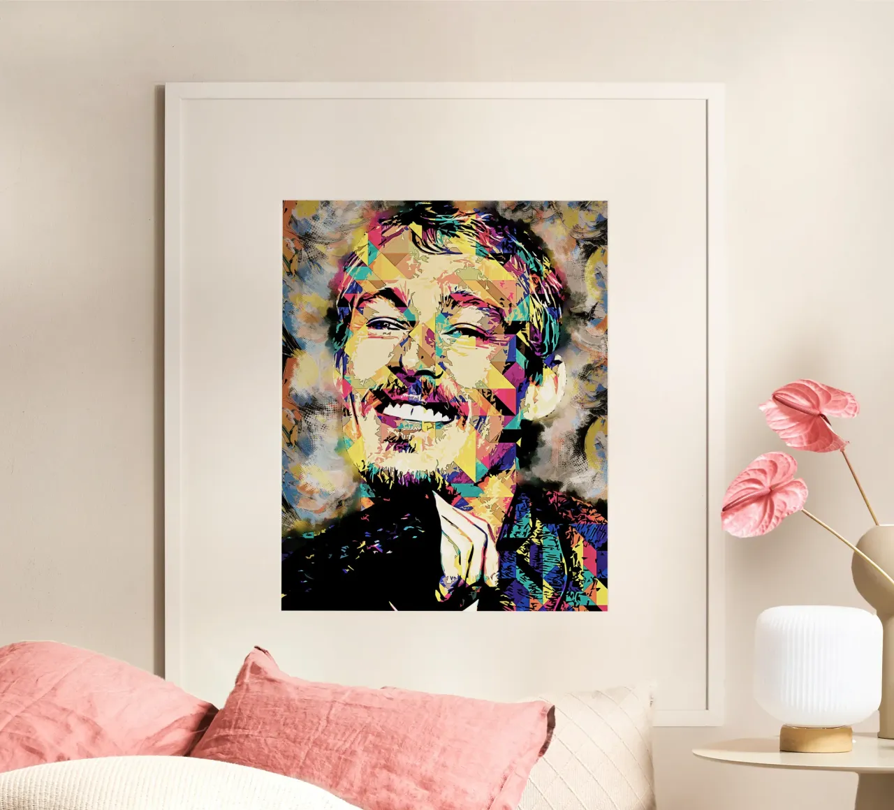 Arte di Daniel Johns poster con telaio in plastica da neonartroom