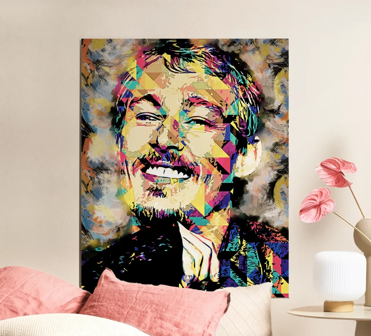 Arte di Daniel Johns poster con telaio in plastica da neonartroom