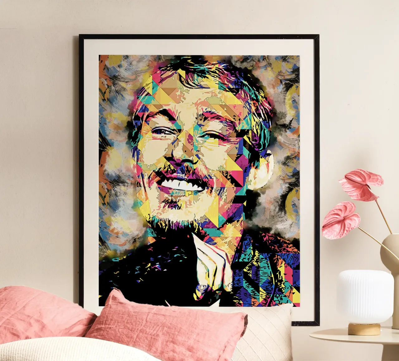 Arte di Daniel Johns poster con telaio in plastica da neonartroom