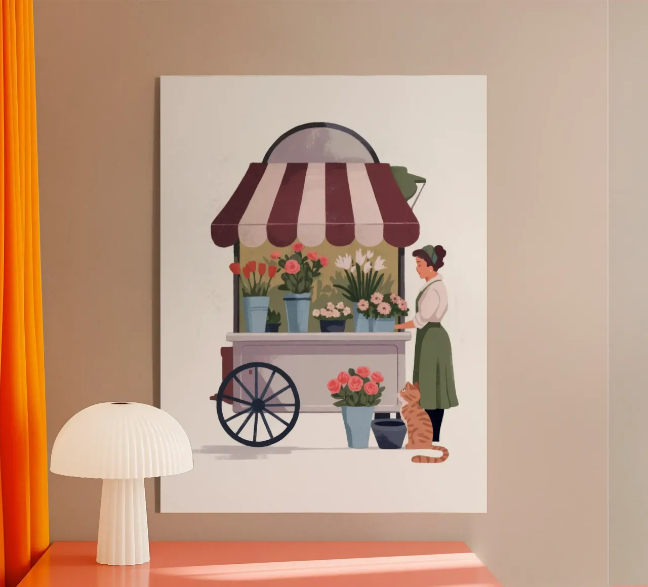 Carrello dei fiori plexiglass da Artie Shifa