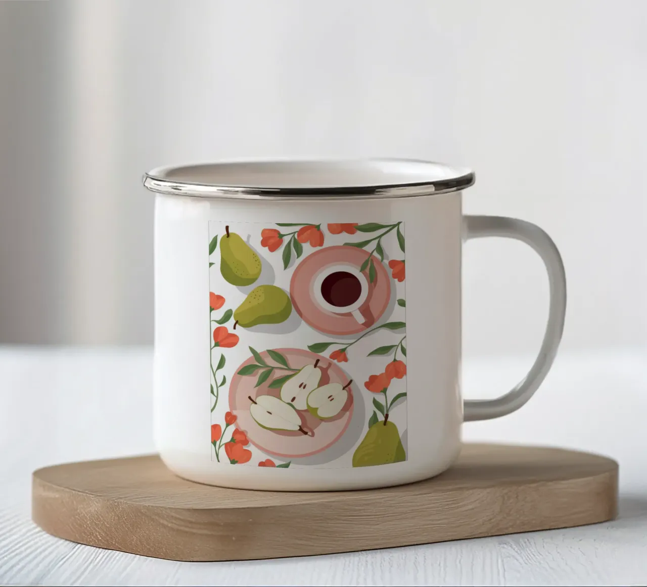 Delizia fruttuosa tazza in smalto da Artie Shifa