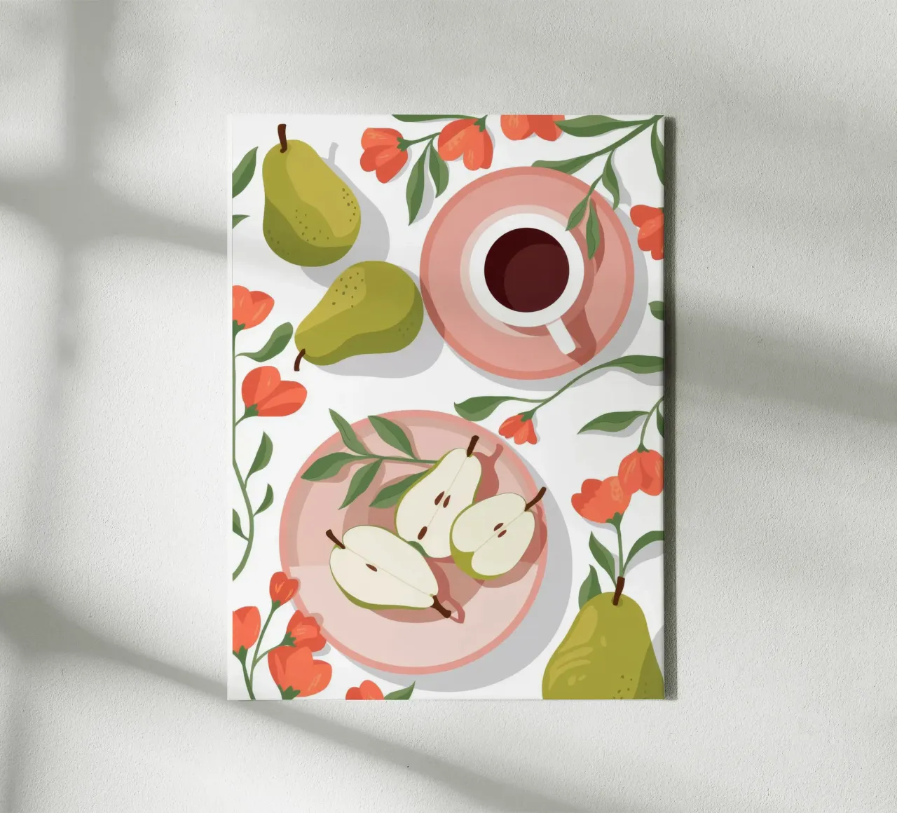 Fruitful Delight canvas with Floater frame by Artie Shifa