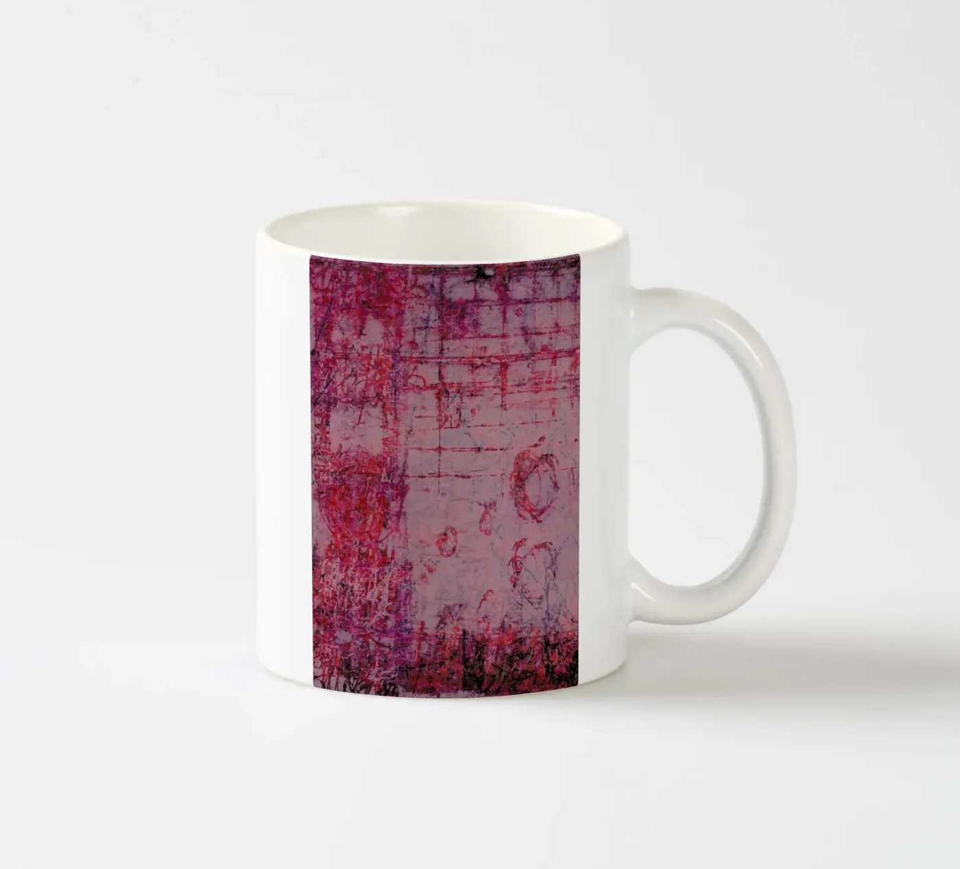 Fraying ceramic mug by József Gábos