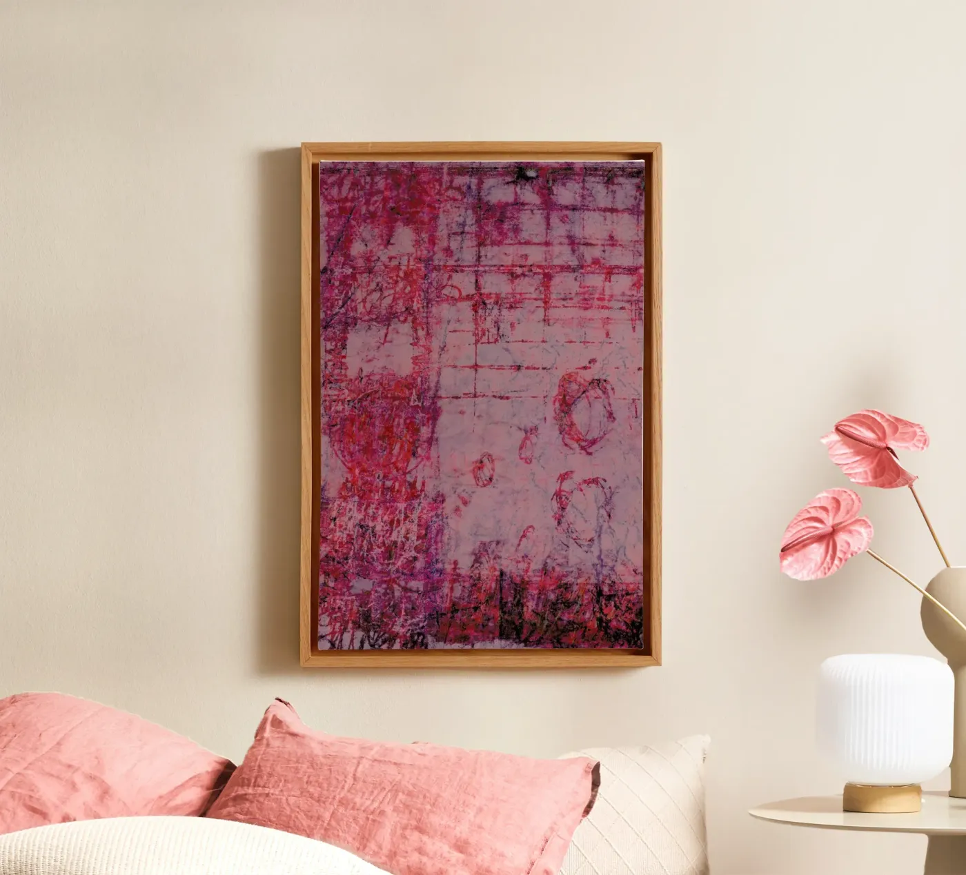 Fraying canvas by József Gábos