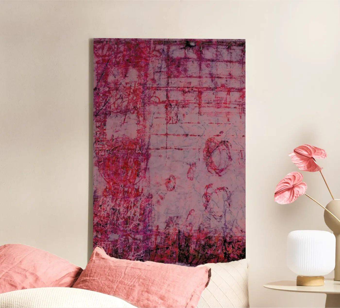 Fraying canvas by József Gábos