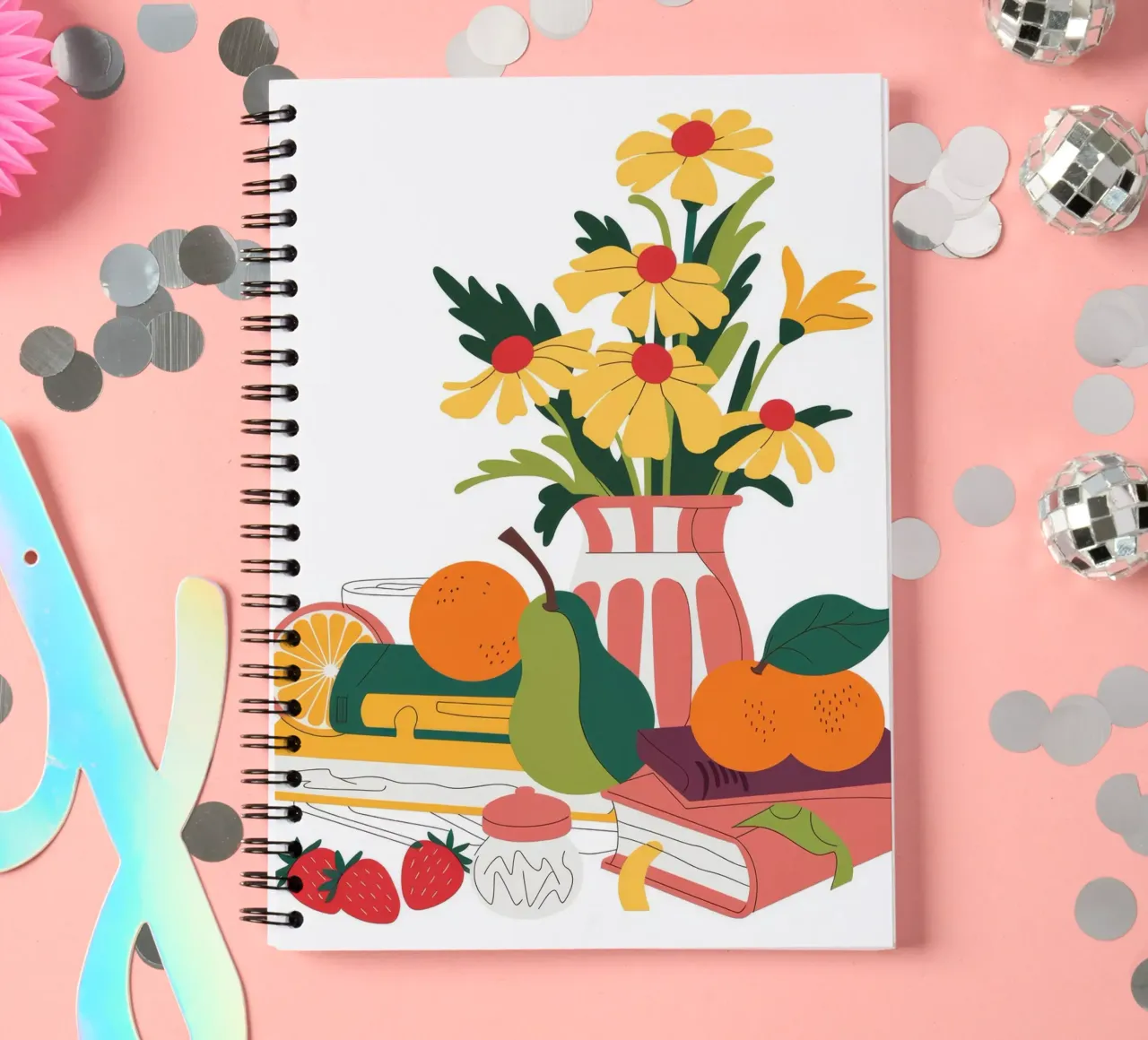 Harvest Bounty spiral notebook by Artie Shifa