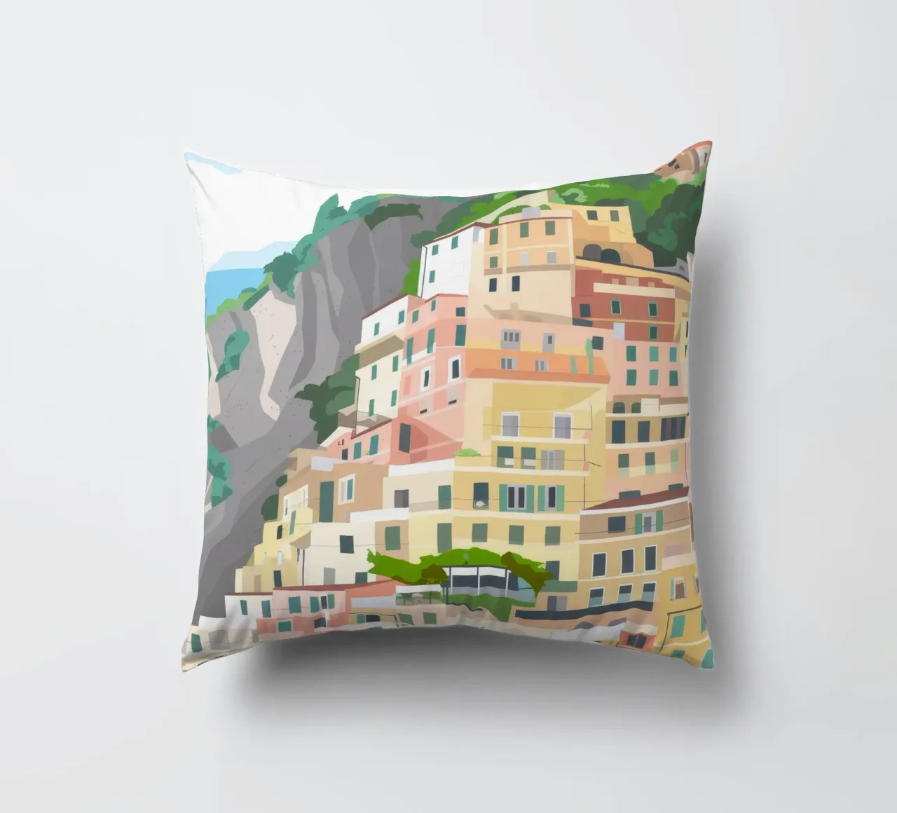 Hillside Haven cuscino da Artie Shifa