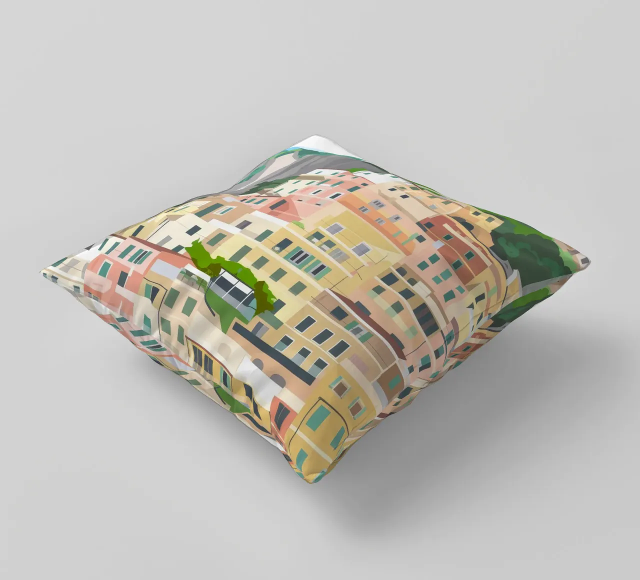 Hillside Haven cuscino da Artie Shifa