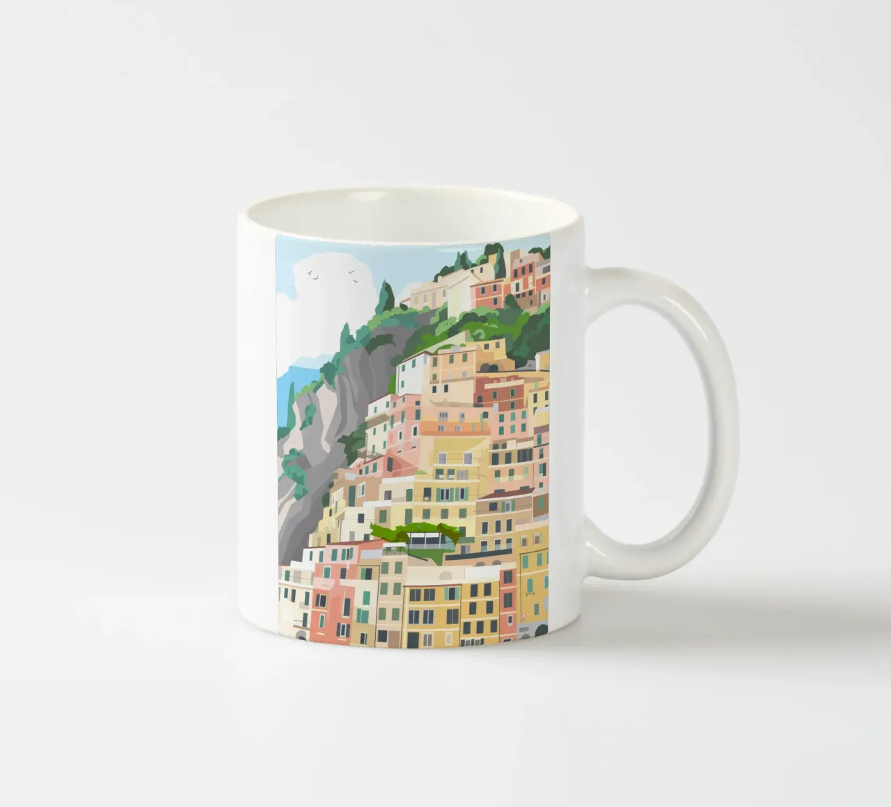 Hillside Haven tazza in ceramica da Artie Shifa