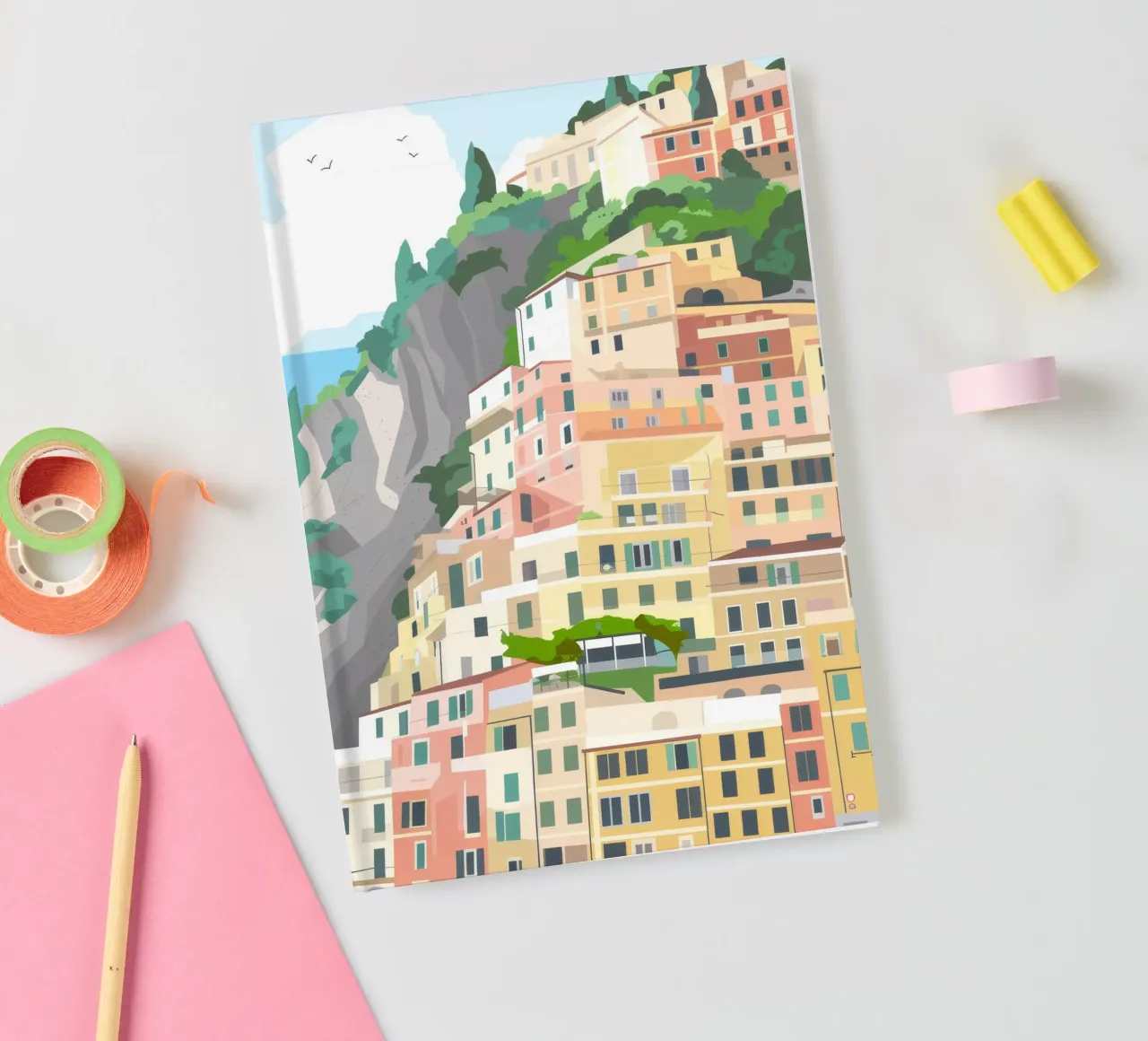 Hillside Haven notebook by Artie Shifa