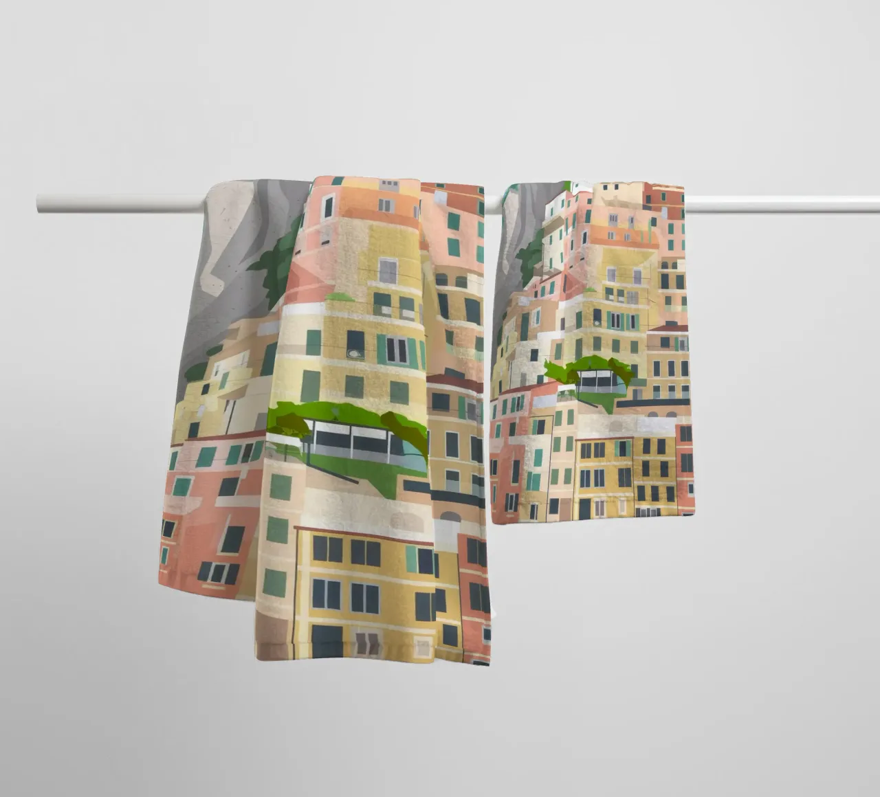 Hillside Haven asciugamano da bagno da Artie Shifa