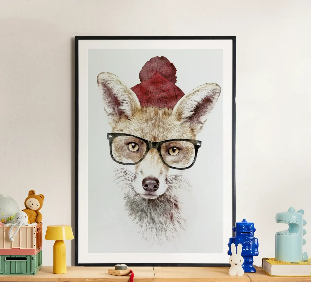 It's Pretty Cold Outside poster con telaio in alluminio da Róbert Farkas