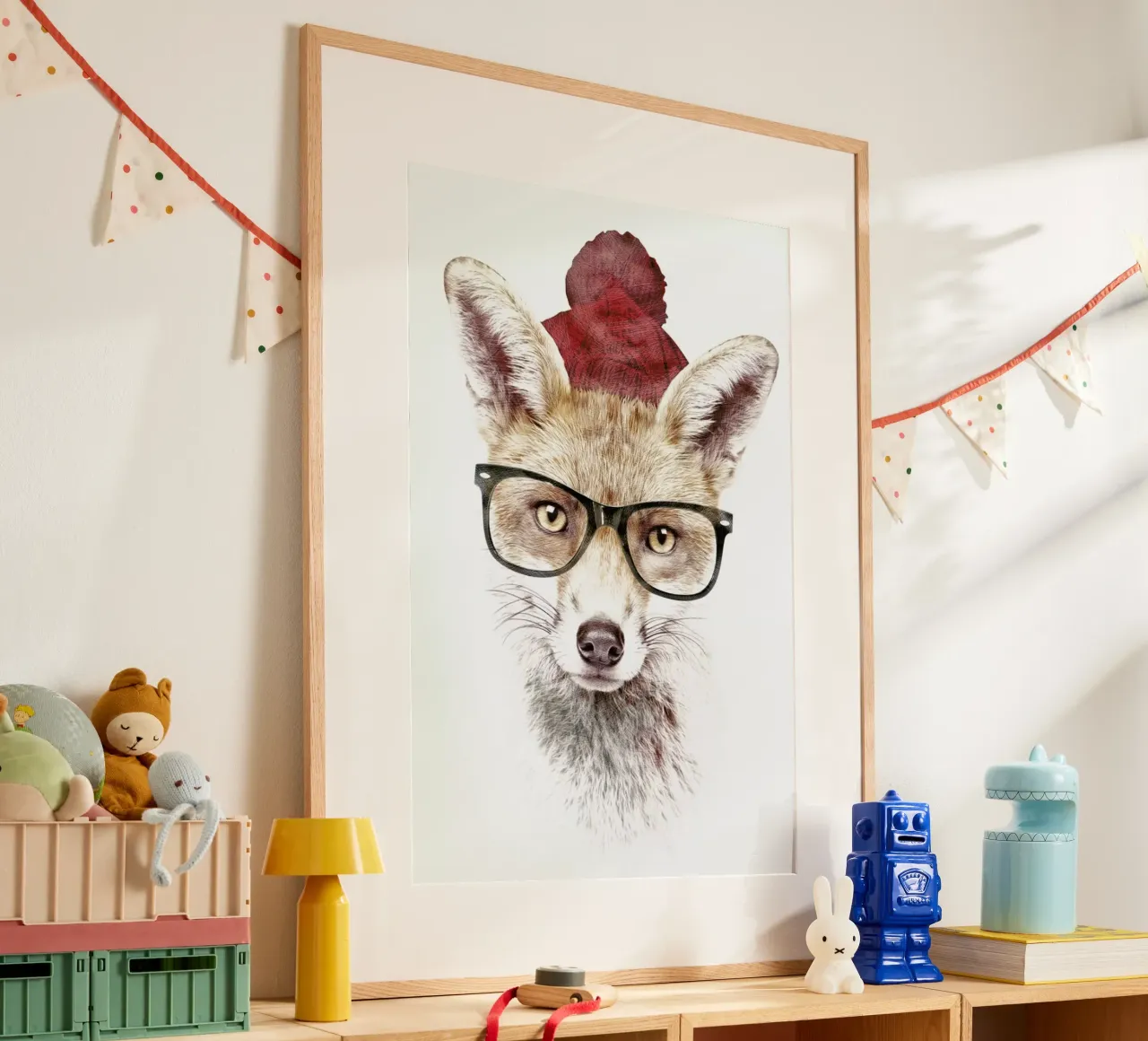 It's Pretty Cold Outside poster con telaio in alluminio da Róbert Farkas