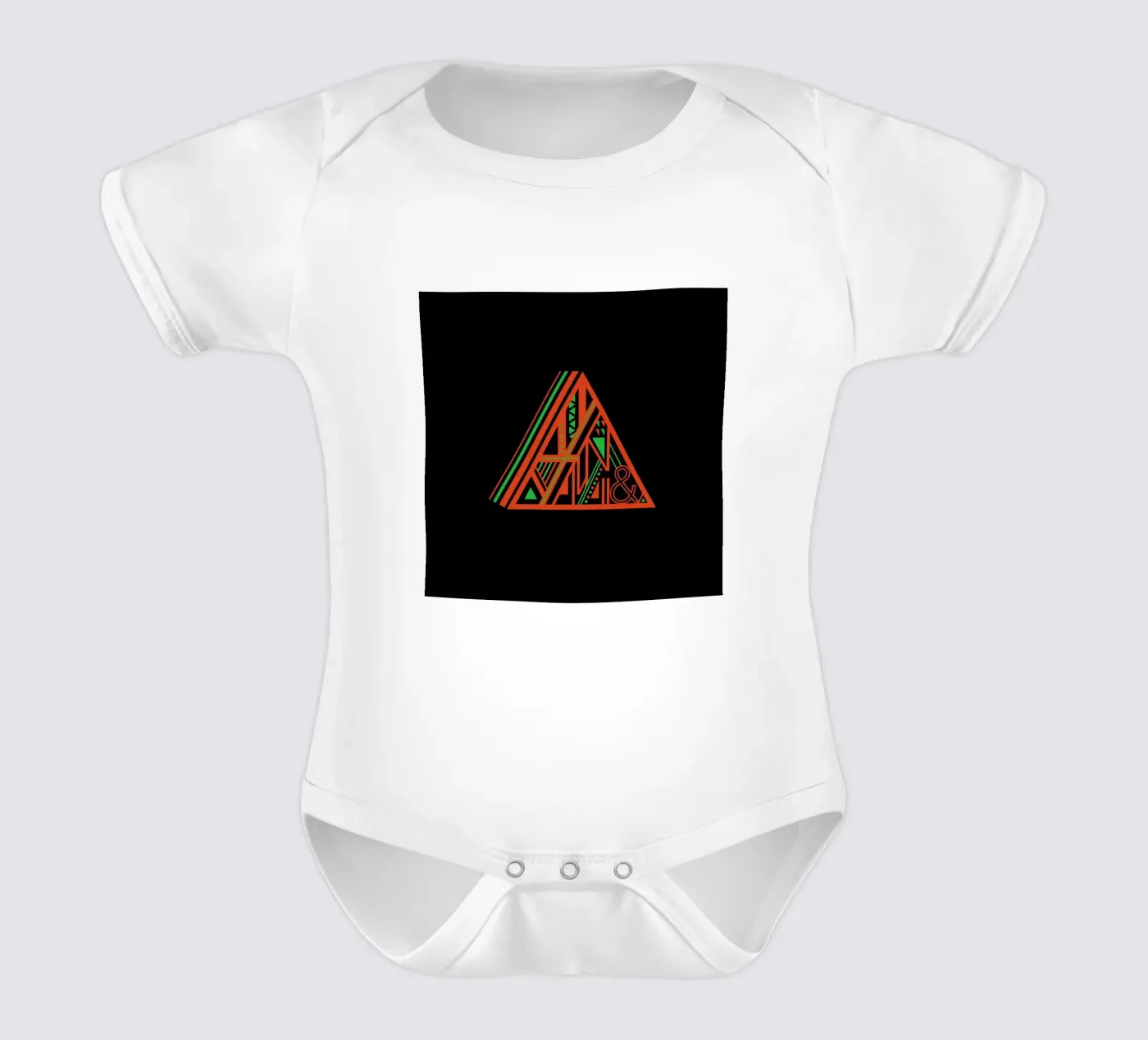 Triangle body neonato maniche corte da Petros Afshar