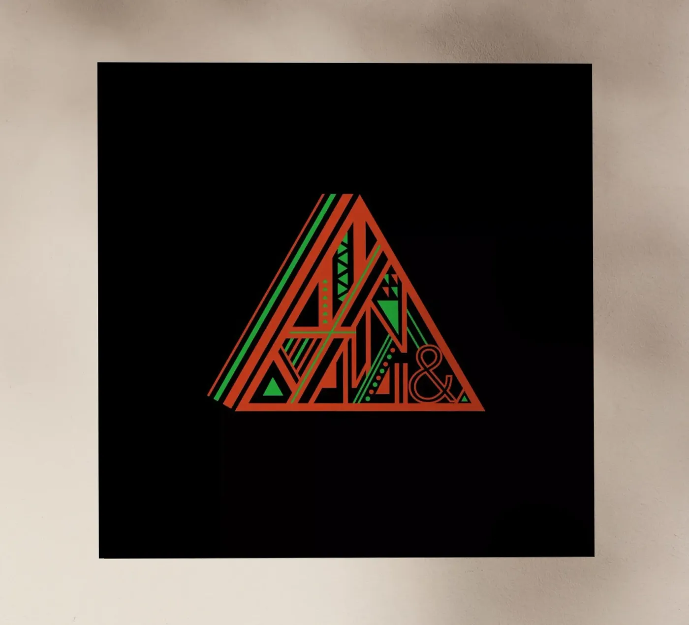 Triangle backlit folie van Petros Afshar