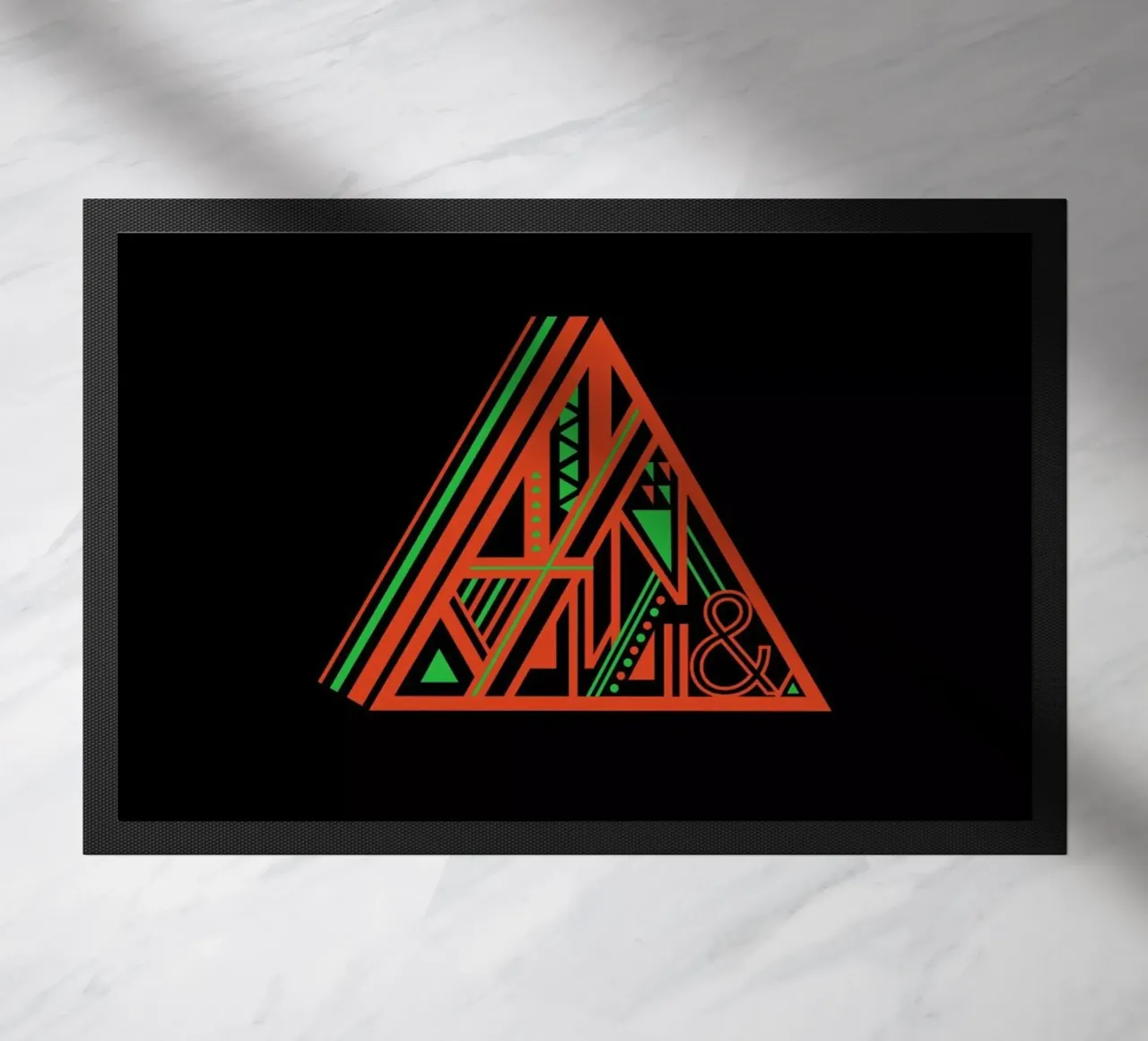 Triangle doormat by Petros Afshar