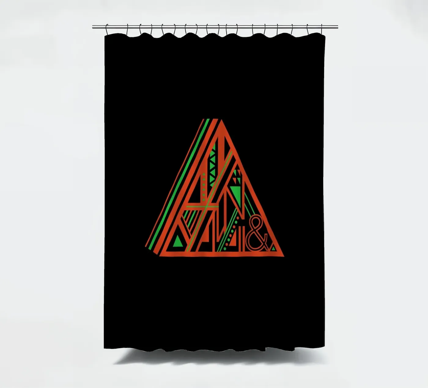 Triangle douchegordijn van Petros Afshar