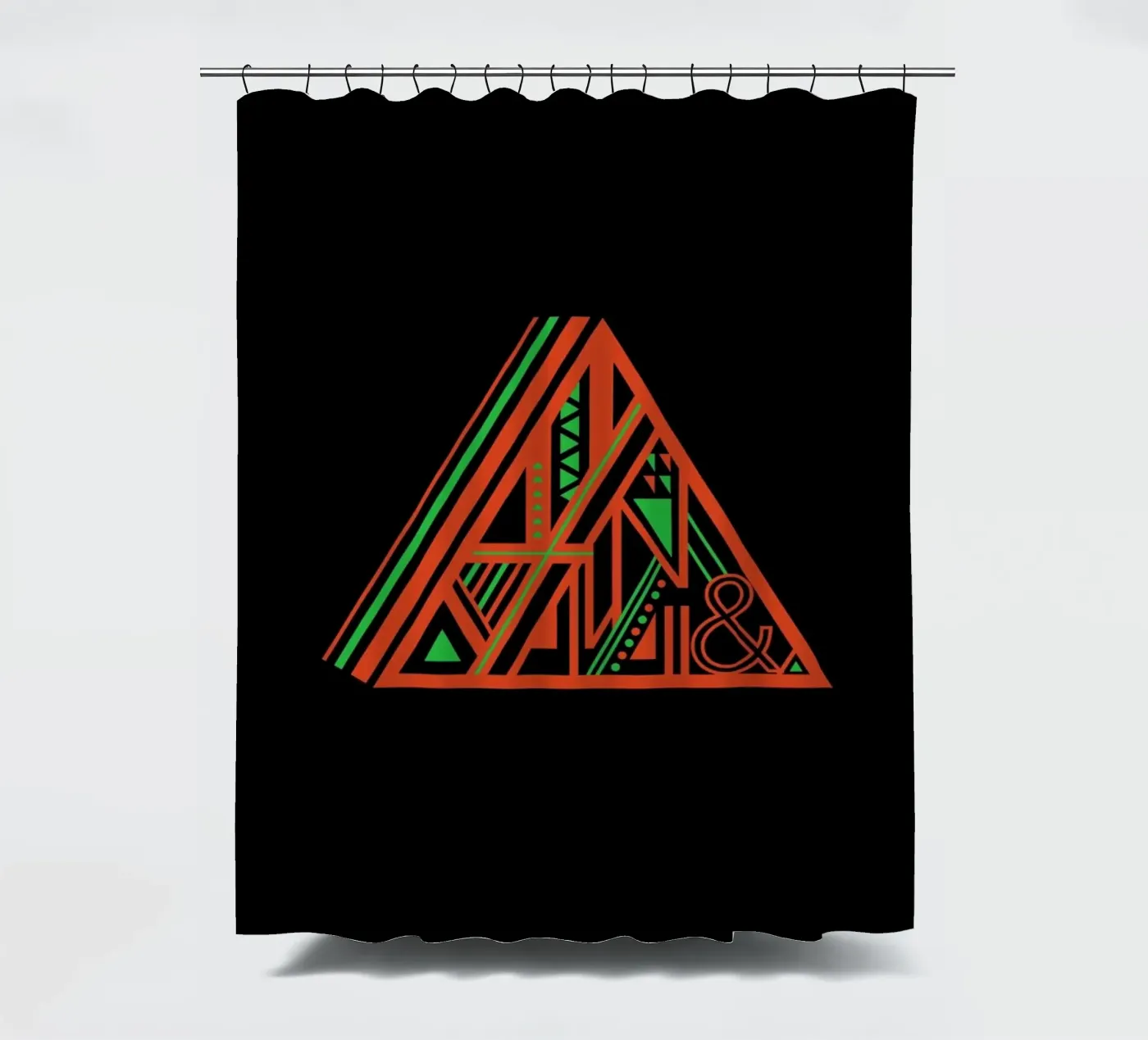 Triangle douchegordijn van Petros Afshar