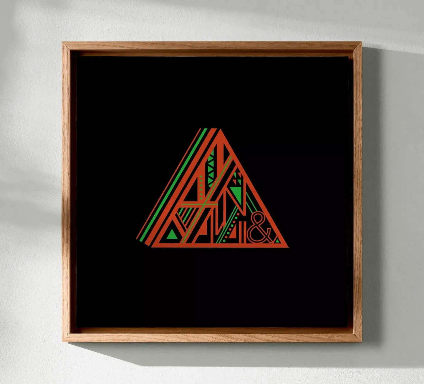 Triangle canvas van Petros Afshar
