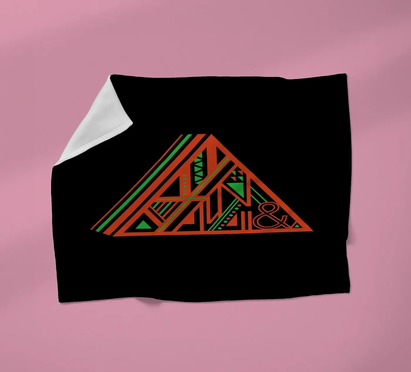 Triangle fleece blanket by Petros Afshar