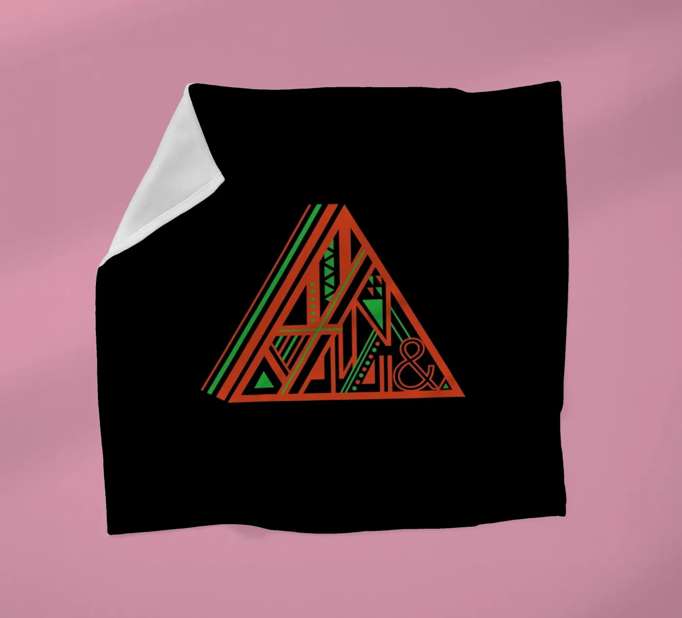 Triangle fleece blanket by Petros Afshar