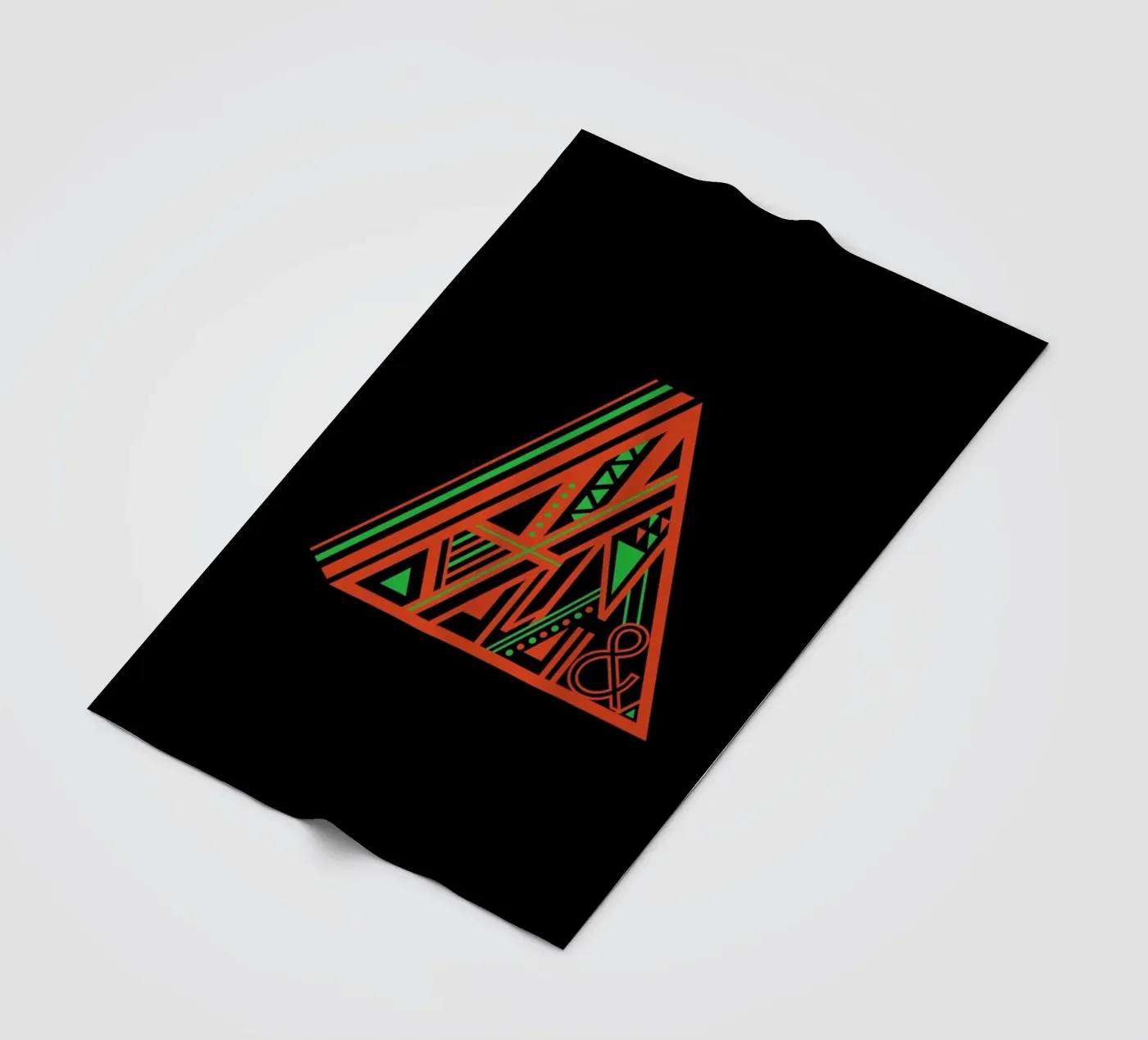 Triangle fleece blanket by Petros Afshar