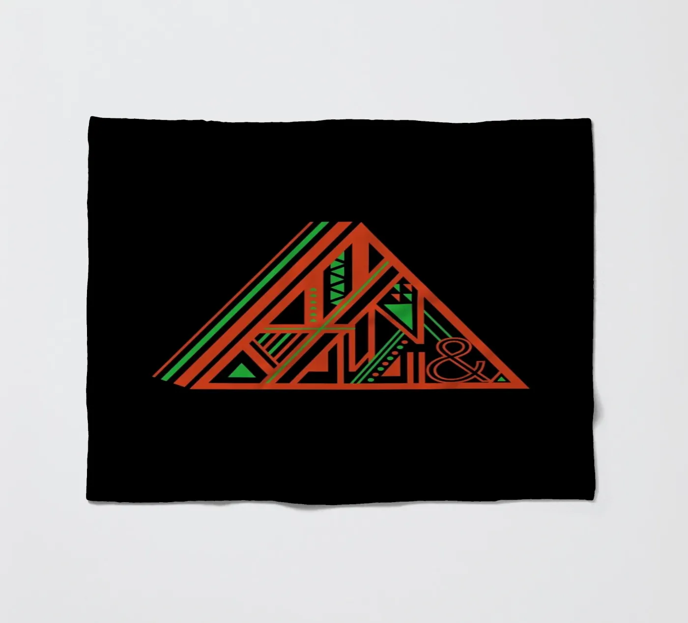 Triangle fleece blanket by Petros Afshar