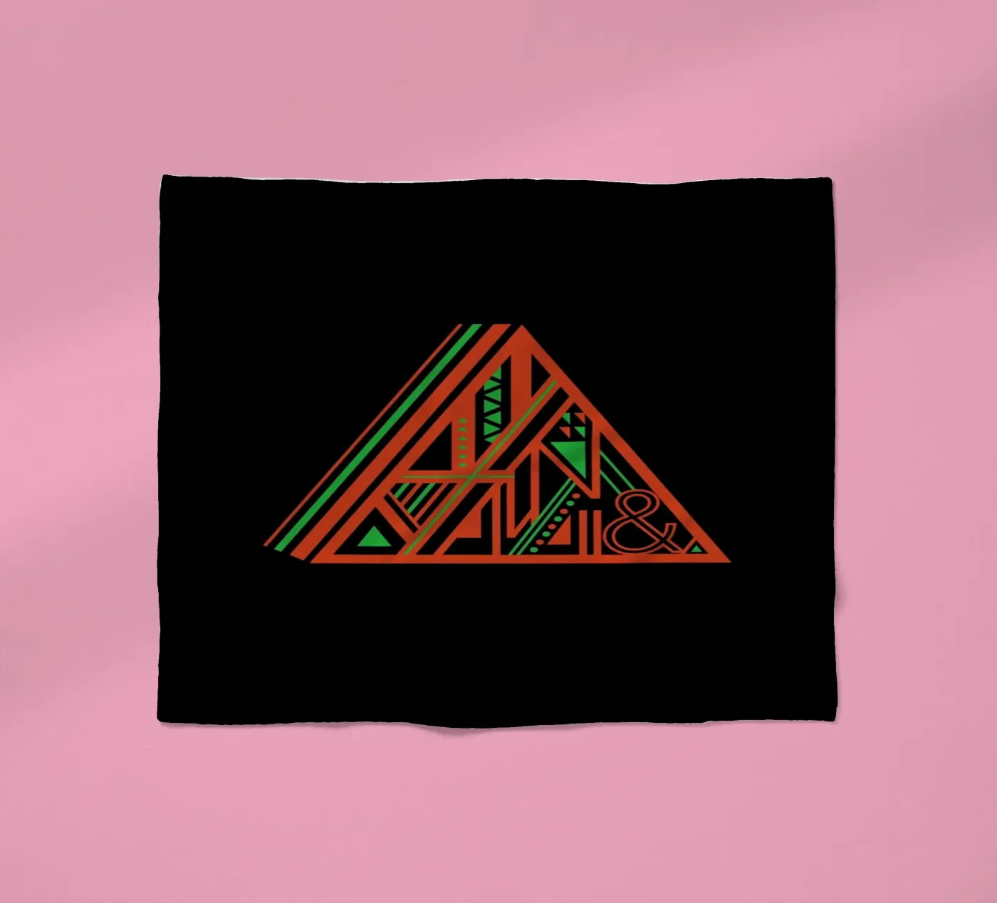 Triangle fleece blanket by Petros Afshar