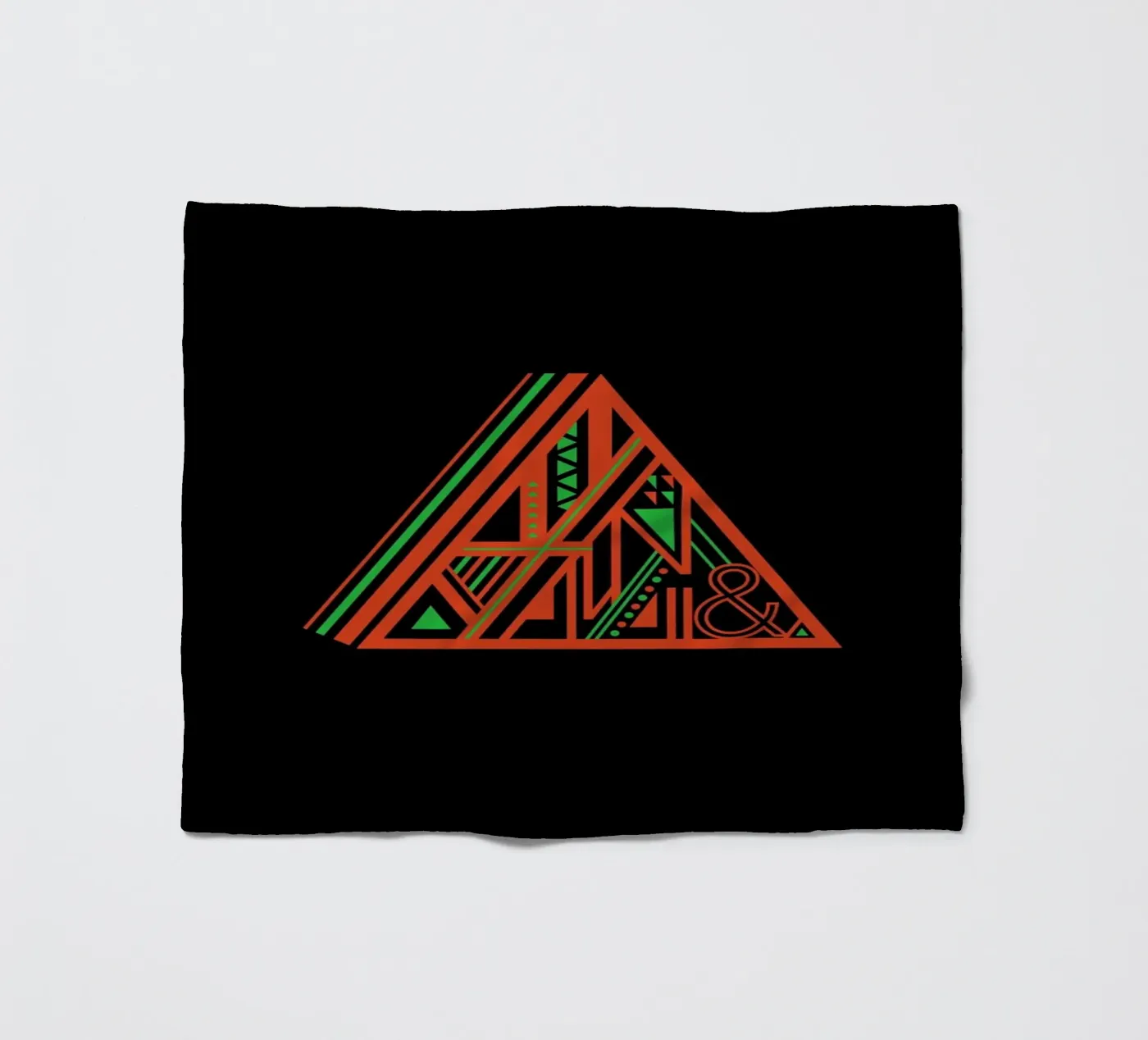 Triangle fleece blanket by Petros Afshar