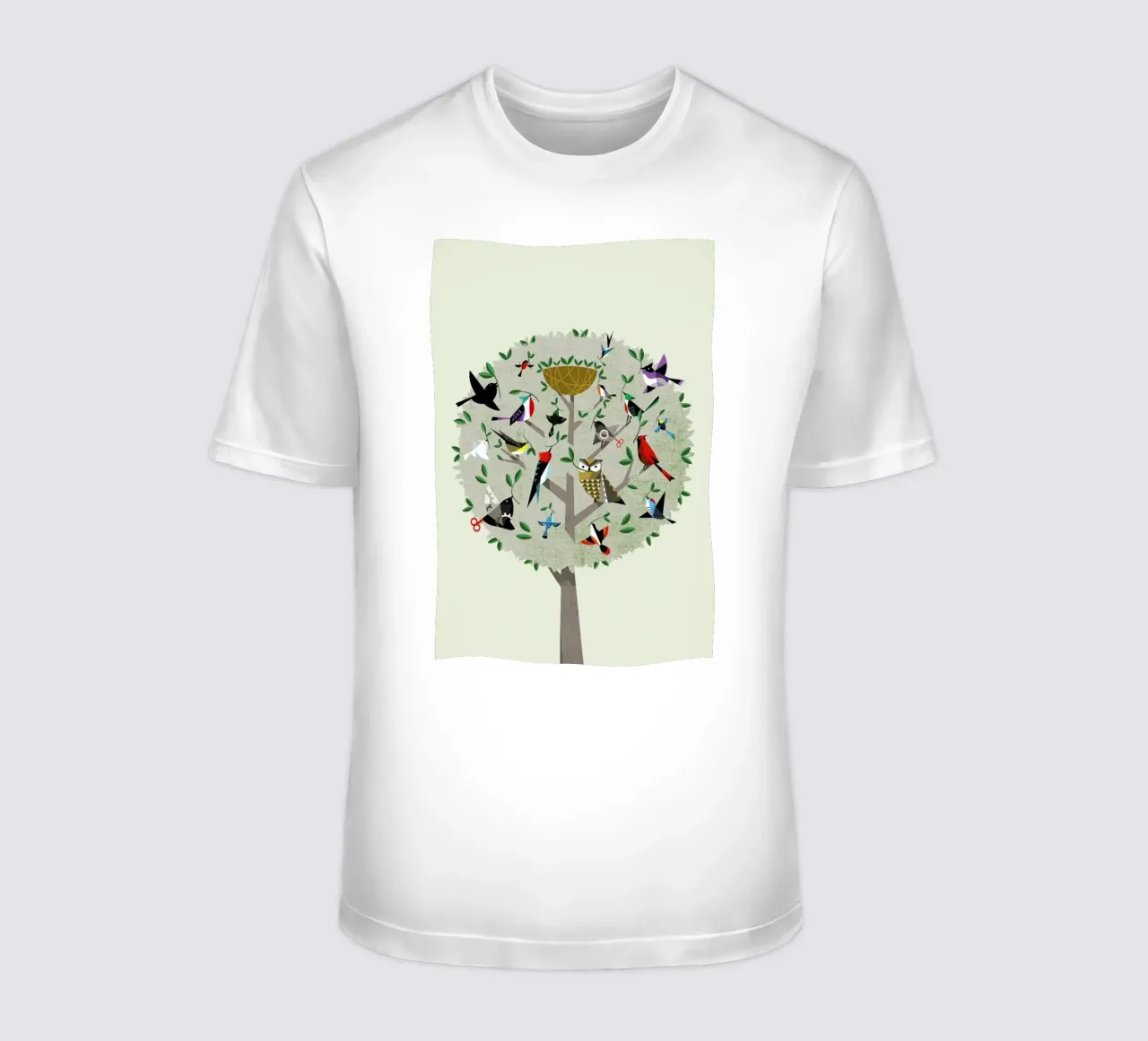 Bird Tree t-shirt da Pietari Posti