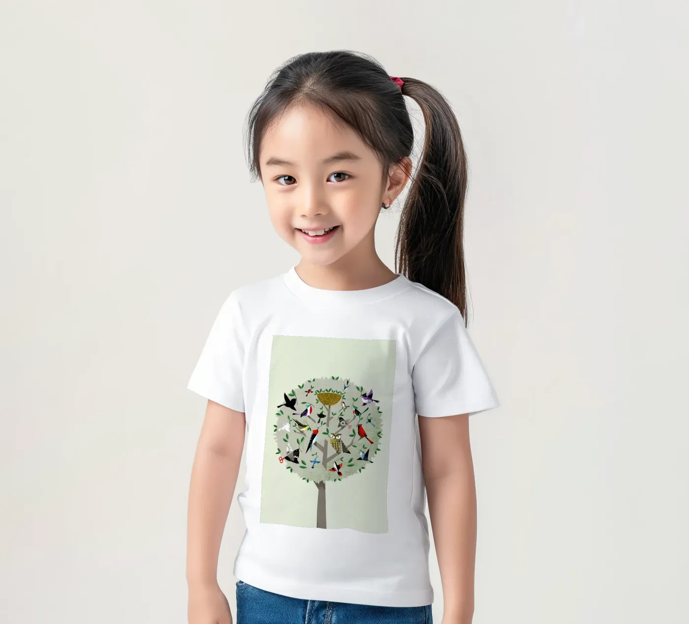 Bird Tree t-shirt bambini da Pietari Posti