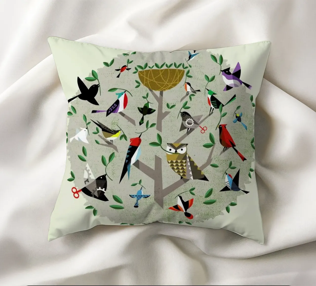 Bird Tree cuscino da Pietari Posti