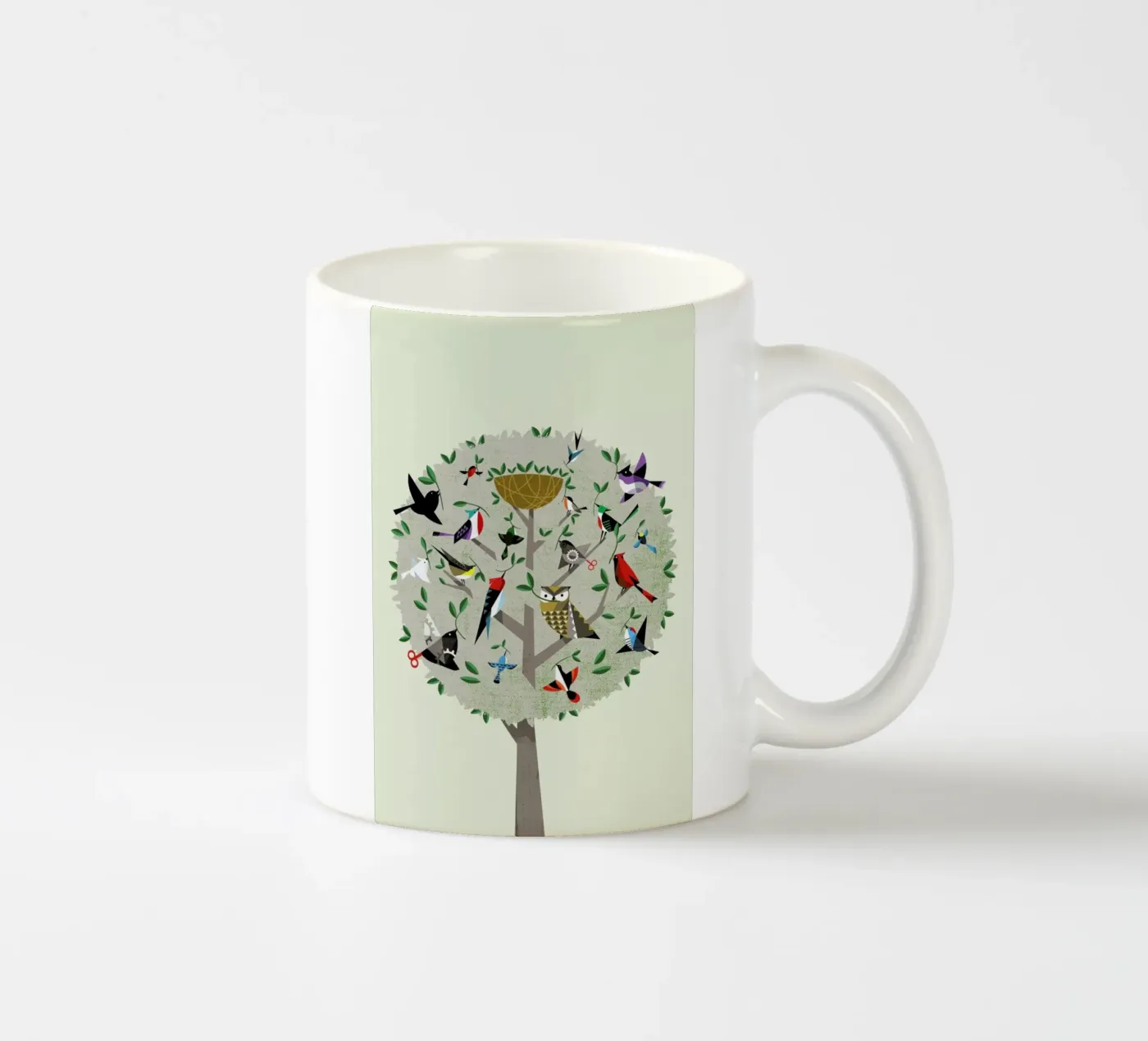 Bird Tree ceramic mug by Pietari Posti