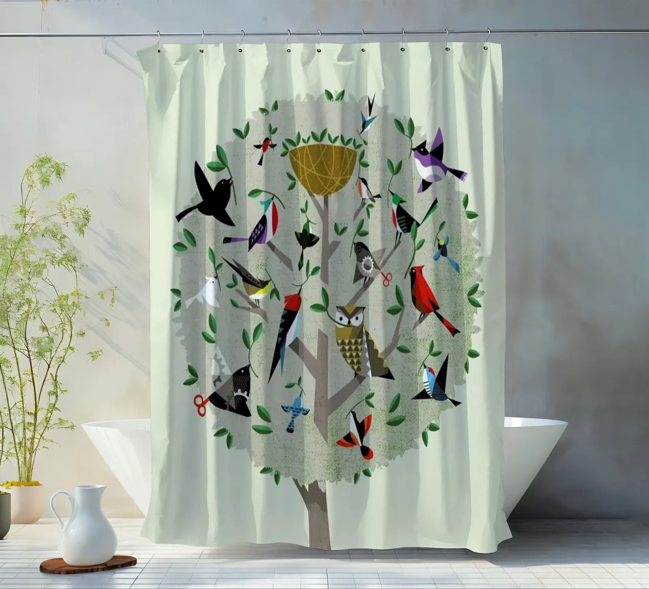 Bird Tree tenda da doccia da Pietari Posti