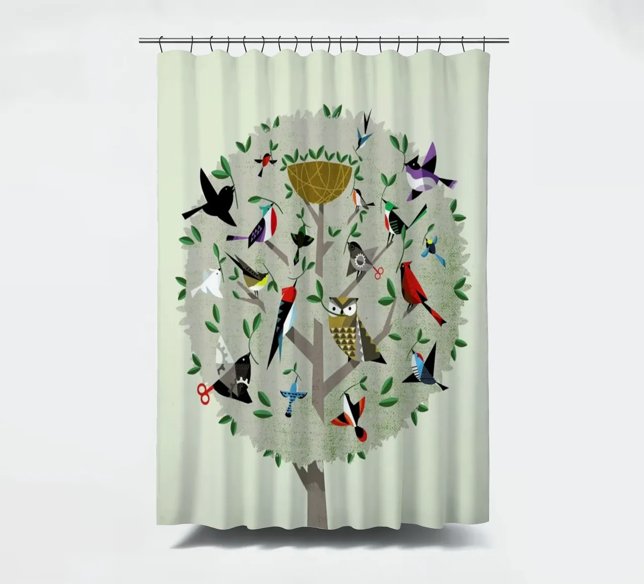 Bird Tree tenda da doccia da Pietari Posti