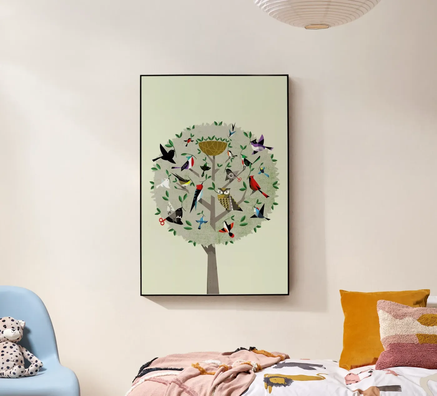 Bird Tree acryl van Pietari Posti