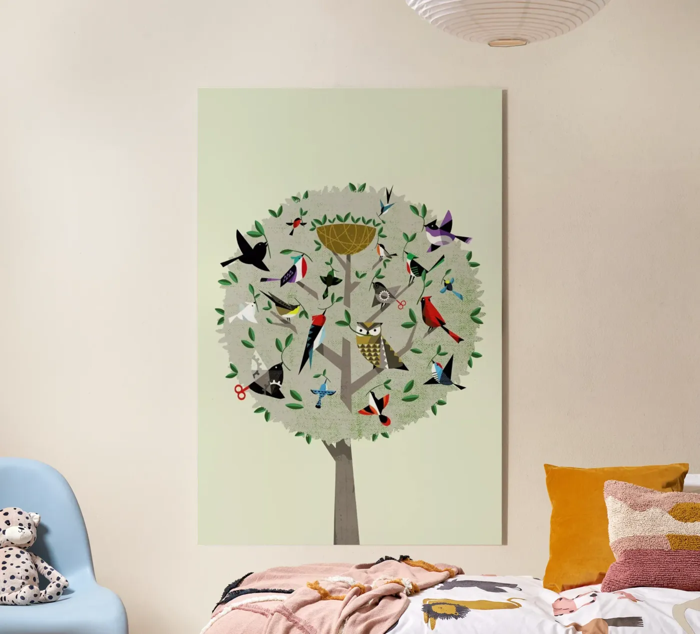 Bird Tree acryl van Pietari Posti