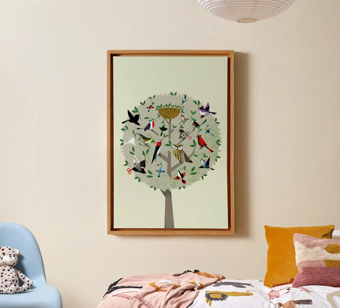 Bird Tree canvas van Pietari Posti