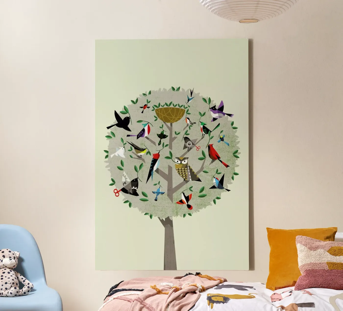 Bird Tree canvas van Pietari Posti