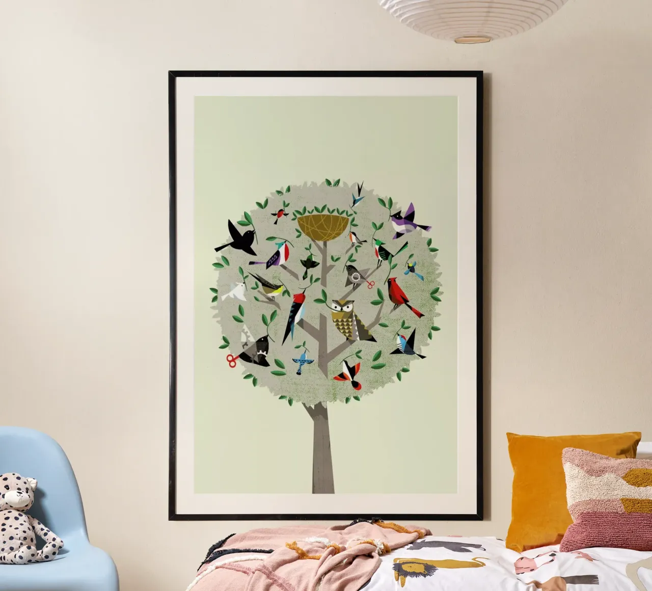 Bird Tree carta hahnemühle da Pietari Posti